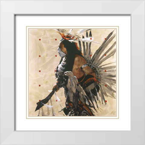 Ben Yahola I I I White Modern Wood Framed Art Print with Double Matting by Knauf, J.E.