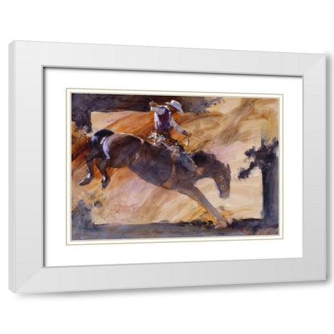 Rusty White Modern Wood Framed Art Print with Double Matting by Knauf, J.E.
