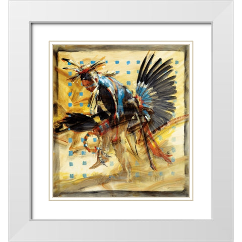 Shift White Modern Wood Framed Art Print with Double Matting by Knauf, J.E.