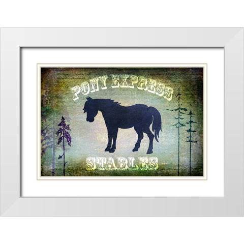 Country Horse I White Modern Wood Framed Art Print with Double Matting by LightBoxJournal
