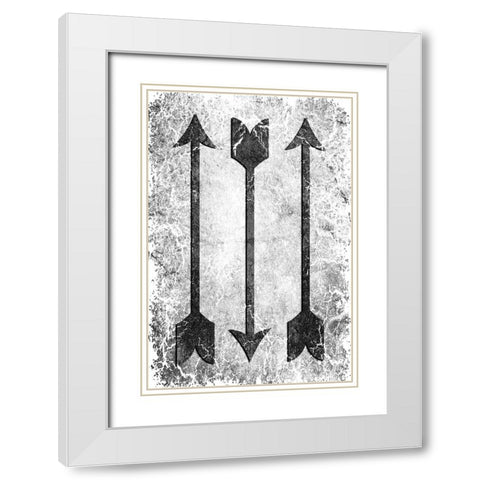 Arrow 2 White Modern Wood Framed Art Print with Double Matting by LightBoxJournal