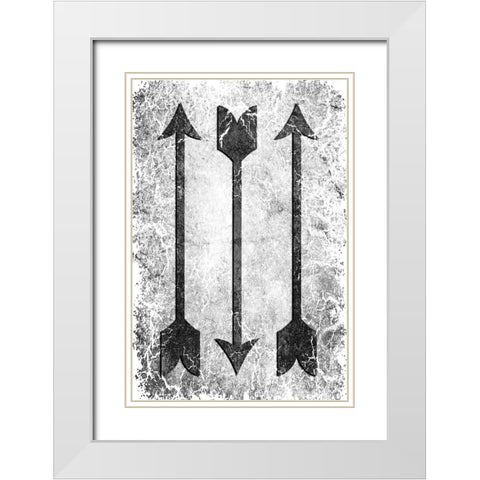 Arrow 2 White Modern Wood Framed Art Print with Double Matting by LightBoxJournal