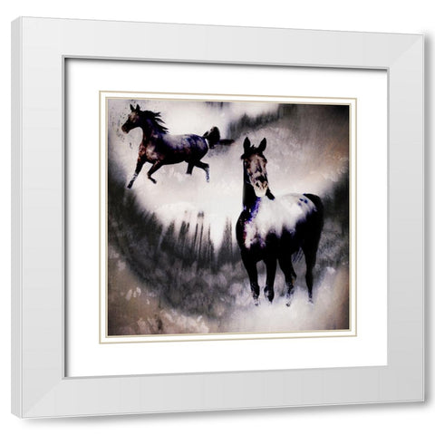 Black Mare - Dream 2 White Modern Wood Framed Art Print with Double Matting by LightBoxJournal