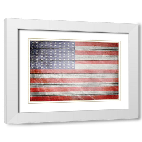 American Freedom Collection 1 White Modern Wood Framed Art Print with Double Matting by LightBoxJournal