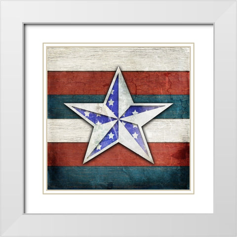 American Freedom Collection V1 White Modern Wood Framed Art Print with Double Matting by LightBoxJournal