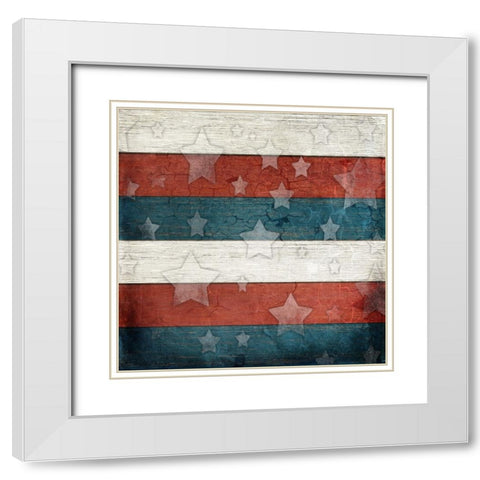 American Freedom Collection V3 White Modern Wood Framed Art Print with Double Matting by LightBoxJournal