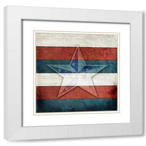 American Freedom Collection V4 White Modern Wood Framed Art Print with Double Matting by LightBoxJournal