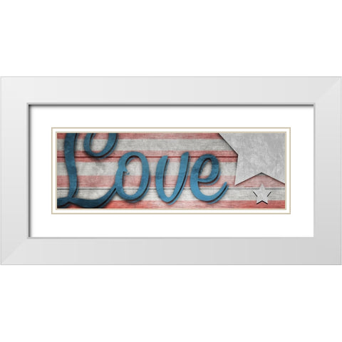 American Workshop Series 3 V6 Signs 22 White Modern Wood Framed Art Print with Double Matting by LightBoxJournal