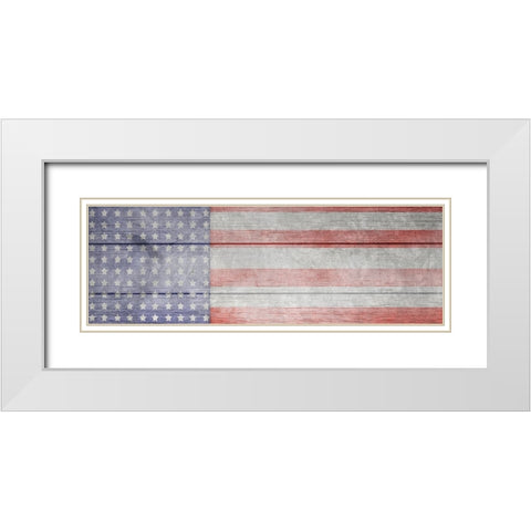 American Workshop Series 3 V6 Signs 28 White Modern Wood Framed Art Print with Double Matting by LightBoxJournal