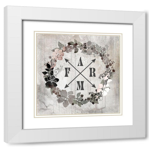DownOnTheFarm V2 White Modern Wood Framed Art Print with Double Matting by LightBoxJournal