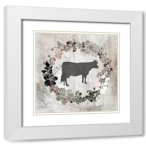 DownOnTheFarm V5 White Modern Wood Framed Art Print with Double Matting by LightBoxJournal