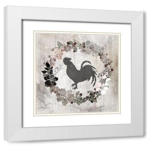DownOnTheFarm V6 White Modern Wood Framed Art Print with Double Matting by LightBoxJournal