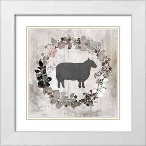 DownOnTheFarm V7 White Modern Wood Framed Art Print with Double Matting by LightBoxJournal