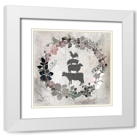 DownOnTheFarm V8 White Modern Wood Framed Art Print with Double Matting by LightBoxJournal