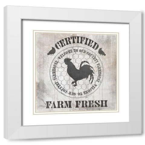 DownOnTheFarmCountry V1 White Modern Wood Framed Art Print with Double Matting by LightBoxJournal