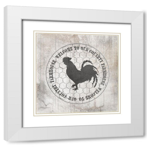 DownOnTheFarmCountry V5 White Modern Wood Framed Art Print with Double Matting by LightBoxJournal