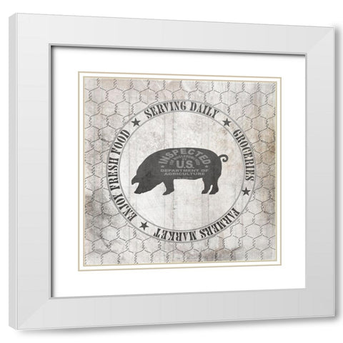DownOnTheFarmCountry V6 White Modern Wood Framed Art Print with Double Matting by LightBoxJournal