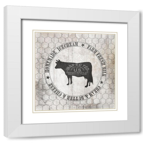 DownOnTheFarmCountry V7 White Modern Wood Framed Art Print with Double Matting by LightBoxJournal