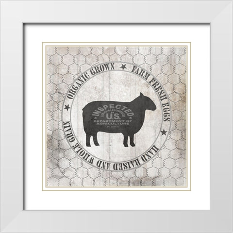 DownOnTheFarmCountry V9 White Modern Wood Framed Art Print with Double Matting by LightBoxJournal