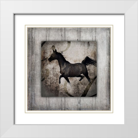 GypsyHorse Collection V1 7 White Modern Wood Framed Art Print with Double Matting by LightBoxJournal