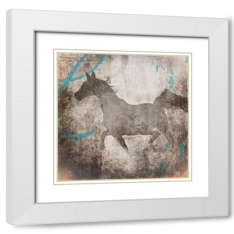 GypsyHorse Collection V2 3 White Modern Wood Framed Art Print with Double Matting by LightBoxJournal