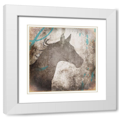 GypsyHorse Collection V2 4 White Modern Wood Framed Art Print with Double Matting by LightBoxJournal