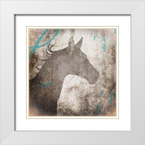 GypsyHorse Collection V2 4 White Modern Wood Framed Art Print with Double Matting by LightBoxJournal