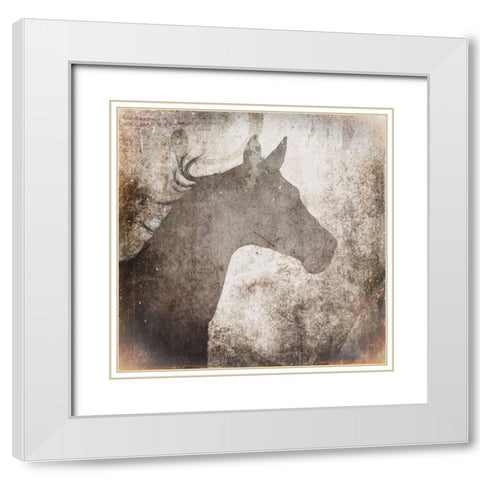 GypsyHorse Collection V2 5 White Modern Wood Framed Art Print with Double Matting by LightBoxJournal