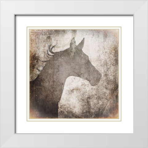 GypsyHorse Collection V2 5 White Modern Wood Framed Art Print with Double Matting by LightBoxJournal