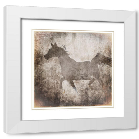 GypsyHorse Collection V2 7 White Modern Wood Framed Art Print with Double Matting by LightBoxJournal