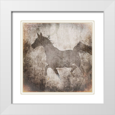 GypsyHorse Collection V2 7 White Modern Wood Framed Art Print with Double Matting by LightBoxJournal