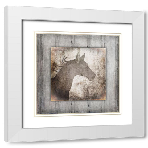 GypsyHorse Collection V2 9 White Modern Wood Framed Art Print with Double Matting by LightBoxJournal