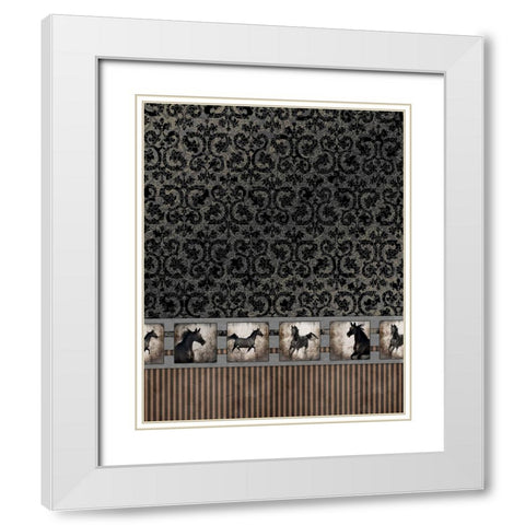 GypsyHorse CollectionSurfacePattern V2 2 White Modern Wood Framed Art Print with Double Matting by LightBoxJournal