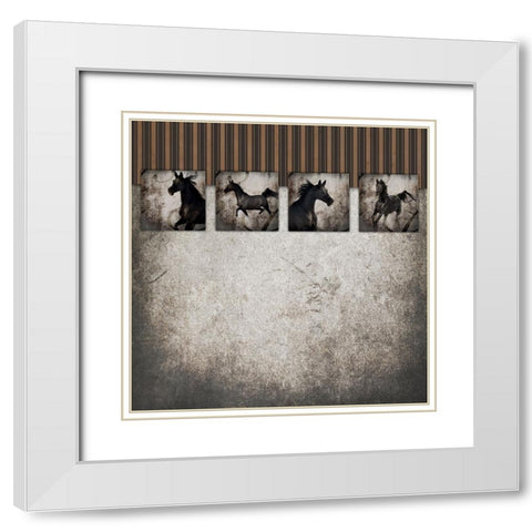 GypsyHorse CollectionSurfacePattern V2 4 White Modern Wood Framed Art Print with Double Matting by LightBoxJournal