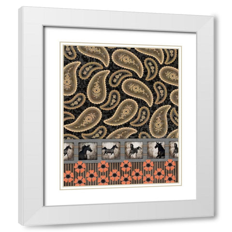 GypsyHorse CollectionSurfacePattern V2 9 White Modern Wood Framed Art Print with Double Matting by LightBoxJournal