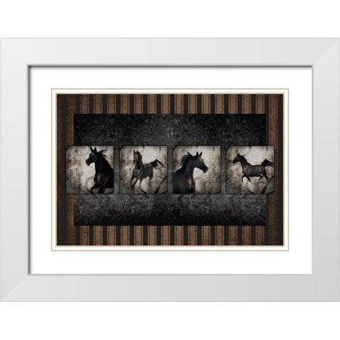 GypsyHorse CollectionSurfacePattern V3 1 White Modern Wood Framed Art Print with Double Matting by LightBoxJournal