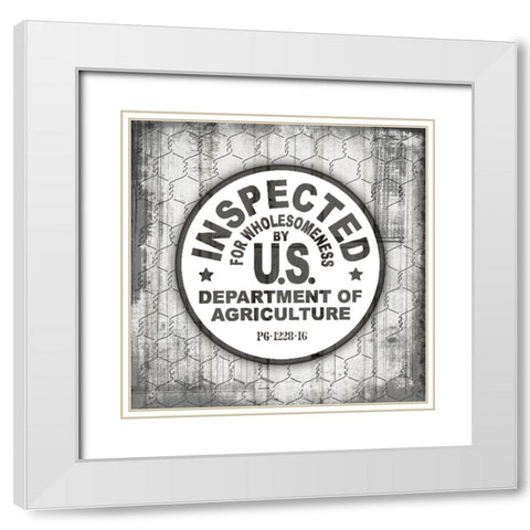 MyFarmMyWay V7 V4 White Modern Wood Framed Art Print with Double Matting by LightBoxJournal