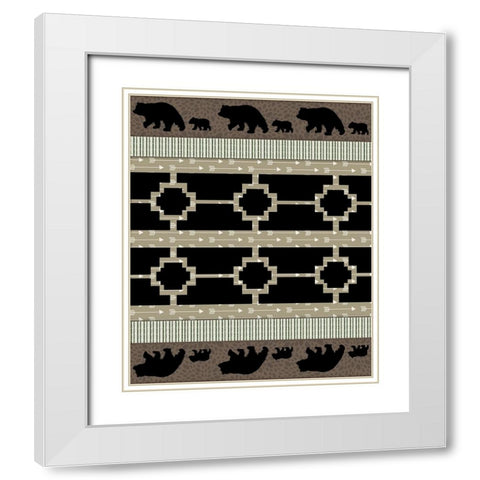 Bear_SurfacePattern V1 3 White Modern Wood Framed Art Print with Double Matting by LightBoxJournal