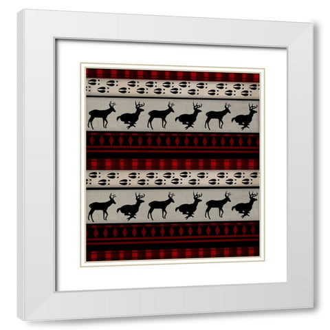 Lodge Surface Pattern_V1 5 White Modern Wood Framed Art Print with Double Matting by LightBoxJournal