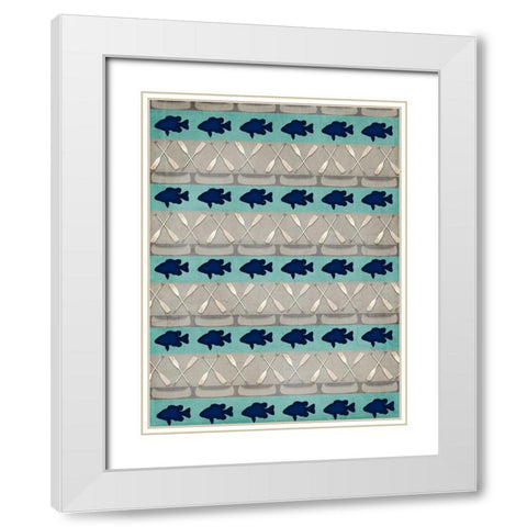 Lodge Surface Pattern_V1 6 White Modern Wood Framed Art Print with Double Matting by LightBoxJournal