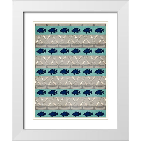 Lodge Surface Pattern_V1 6 White Modern Wood Framed Art Print with Double Matting by LightBoxJournal