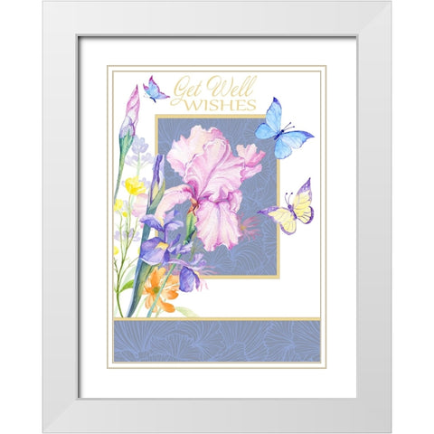 Card Design 3_C White Modern Wood Framed Art Print with Double Matting by LightBoxJournal