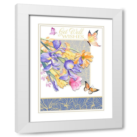 Card Design 3_C3 White Modern Wood Framed Art Print with Double Matting by LightBoxJournal