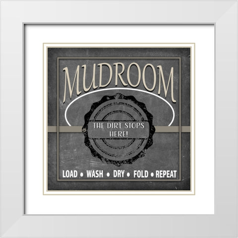 Mudroom 1 White Modern Wood Framed Art Print with Double Matting by LightBoxJournal