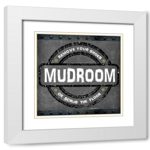 Mudroom 2 White Modern Wood Framed Art Print with Double Matting by LightBoxJournal