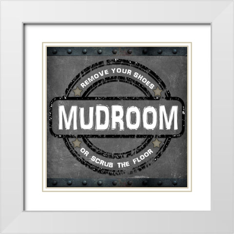 Mudroom 2 White Modern Wood Framed Art Print with Double Matting by LightBoxJournal
