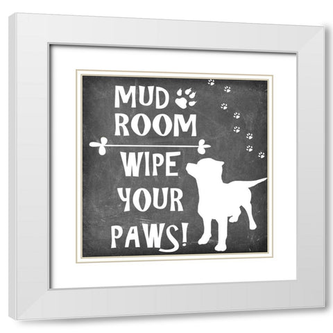 Mudroom 6 White Modern Wood Framed Art Print with Double Matting by LightBoxJournal