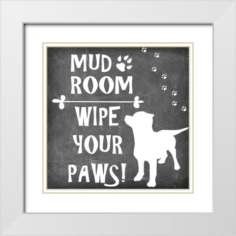 Mudroom 6 White Modern Wood Framed Art Print with Double Matting by LightBoxJournal