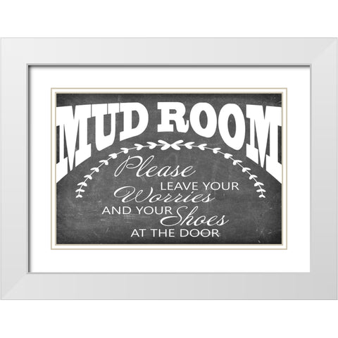 Mudroom 9 White Modern Wood Framed Art Print with Double Matting by LightBoxJournal