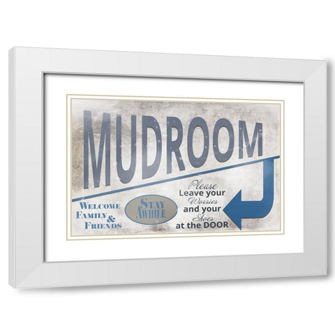 Mudroom 20 White Modern Wood Framed Art Print with Double Matting by LightBoxJournal